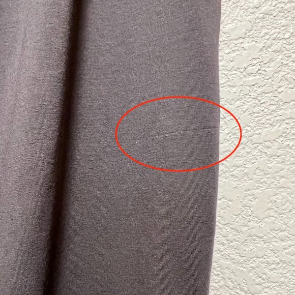 NWT Eileen Fisher Draped Front K/L Dress Grey Short Sleeve Size S - Picture 12 of 15